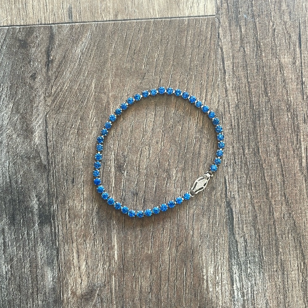 Sterling silver Vintage blue bracelet